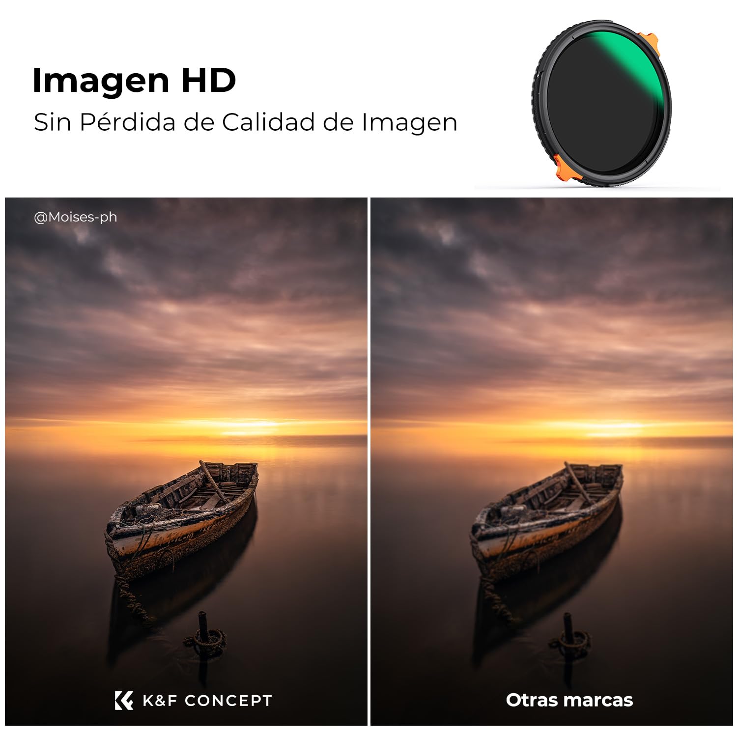 K&F CONCEPT Nano-Xcel 67mm Filtro Polarizador CPL Circular & Variable ND4-64 (2-6 Pasos), 2 En 1 ND4-64 & CPL Filter con Estuche de Vidrio Óptico con 28 Capas Revestimiento