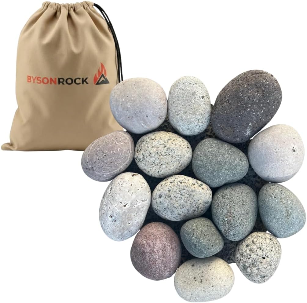 Natural Multi-Color Rounded River Rocks, 2–3 Inch, 10 lbs Decorative Landscaping Stones for Garden, Planters, Pathways, Aquariums & Painting