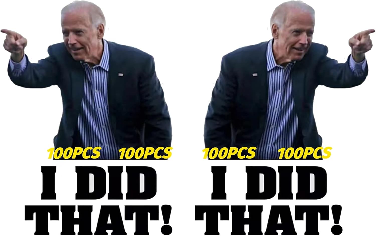 I Did That Stickers Funny Biden Sticker, Pointed to Your Left and Right, Funny Sticker for Car Motorcycle Helmet Laptop Window (200Pcs) Bumper Stickers, Funny Sticker for Car Motorcycle Helmet Laptop Window fridge mirrors pencil holders (200)