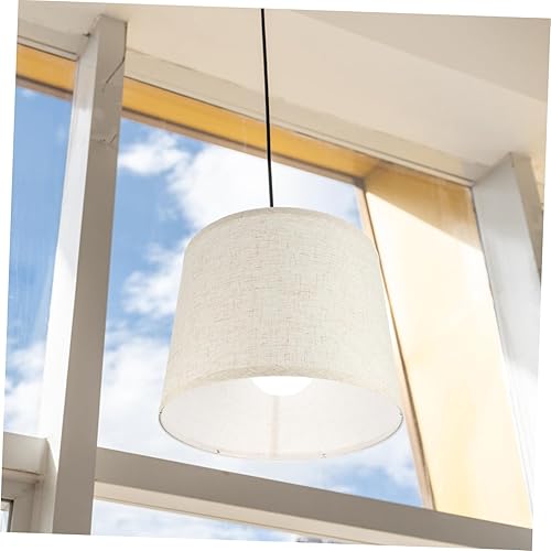 Miniatura 3 de ABOOFAN Tela decorativa Pantalla de lámpara Accesorios de tela de hierro cubierta de lámpara decorar pequeña pantalla lámpara de escritorio Hebilla