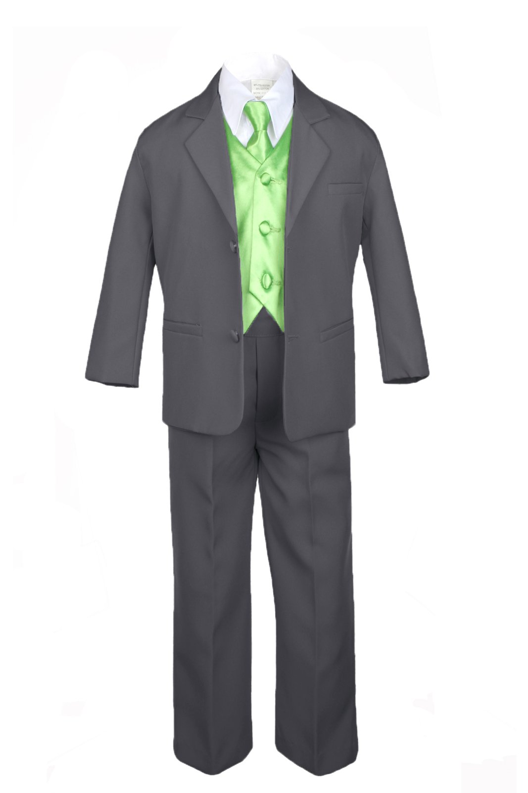 Amazon.com: Leadertux 7pc Formal Boys Dark Gray Suits Extra Lime Green Vest Necktie Set S-20 (10) : Clothing, Shoes & Jewelry Amazon.com: Leadertux 7pc Formal Boys Dark Gray Suits Extra Lime Green Vest Necktie Set S-20 (10) : Clothing, Shoes & Jewelry