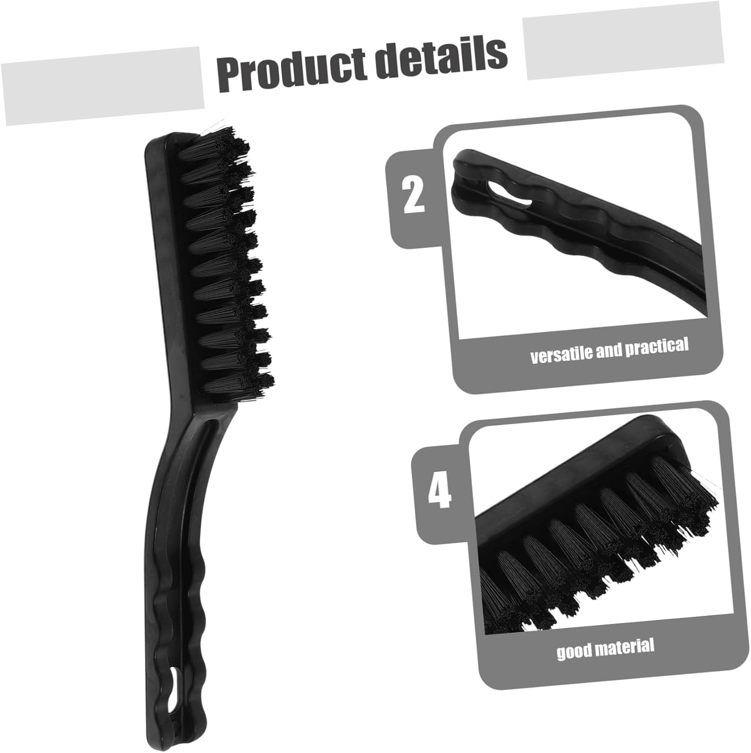 MAGICLULU 10pcs Anti-Static Brush Set for Laptop and Computer Keyboard Cleaning, PCB Dust Removal Brushes with Straight Handles, Electronics Maintenance Kit for Lab and Office Use
