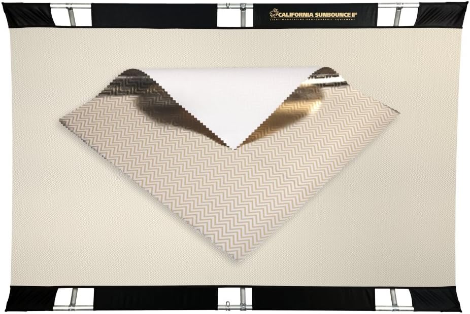 Pro (4 x 6 Feet) Kit - Reflector Panel Kit with Frame and Carry Bag (Zebra/White)