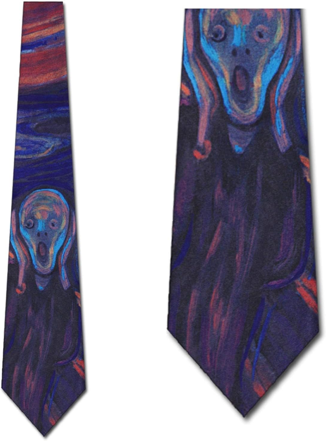 Three Rooker The Scream Ties Art Tie Edvard Munch Neckties