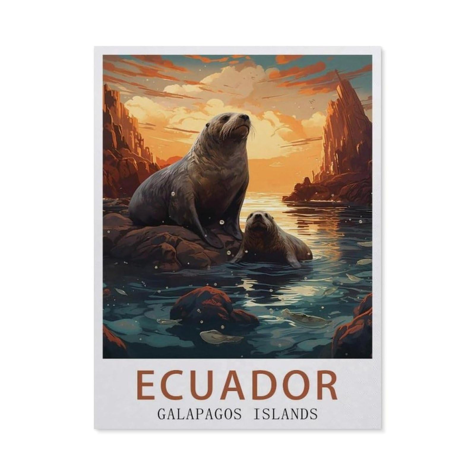 Funny Bathroom Wall Decor Signs，Ecuador Galapagos Islands