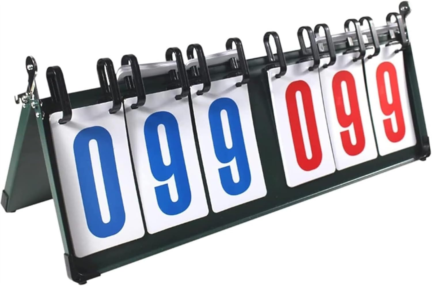 6-Digit Scoreboard Scores 0-999, Portable Table Top Scorekeeper Score Flipper, Table Top Scoreboard for Basketball Football Volleyball and Any Competitive Sport,