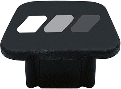 Tapón de tubo de enganche de remolque de 2 pulgadas con logotipo tricolor de 3 colores, tapón de tubo de enganche de receptor de goma compatible con