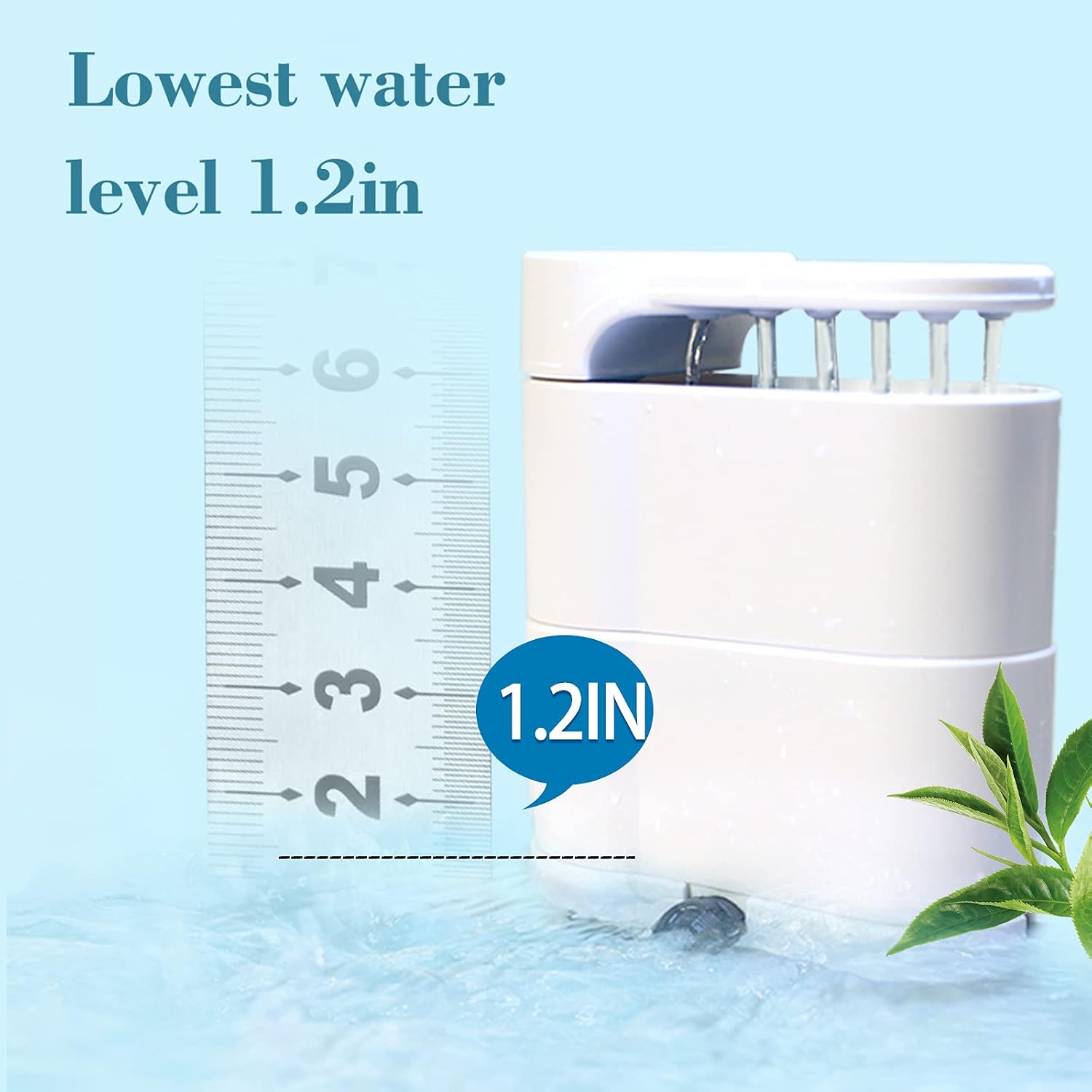 UPETTOOLS Turtle Filter Internal Filter for Reptiles Tank Low Level Filter for Small Fish Tank Turtle Tank Shrimp Tank Amphibian Frog Crab
