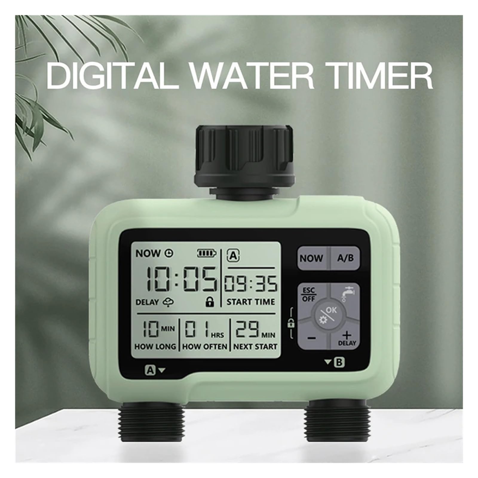 HCT-326 Garden Outdoor Intelligent Double Out Irrigation Timer Watering System(POP4-HCT-326-UN)