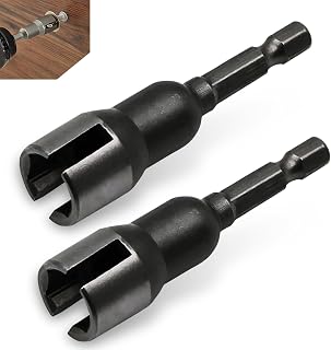 2 PCS Power Wing Nut Driver Set, Butterfly Hole Socket Wrench, Hex Shank Nut, Universal Automobile Accessories, for Most Cars, Trucks and Vans (Black #2.5In Height)