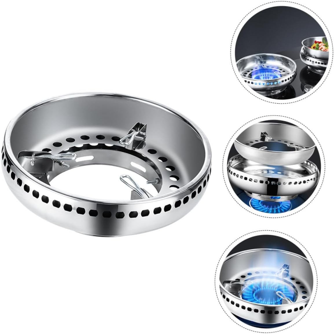 Cabilock 1pc Fire Shield Kitchen Accessory Stove Cookware Ring Gas Stove Bracket Efficient Fire Gathering