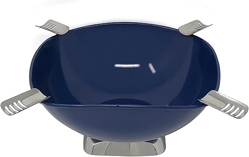 Miniatura 2 de Prestige Import Group Smokin Ash Quadrangle Escritorio Cigarro Cenicero Cuenco - Color Powder Coat Gloss Metallic Blue