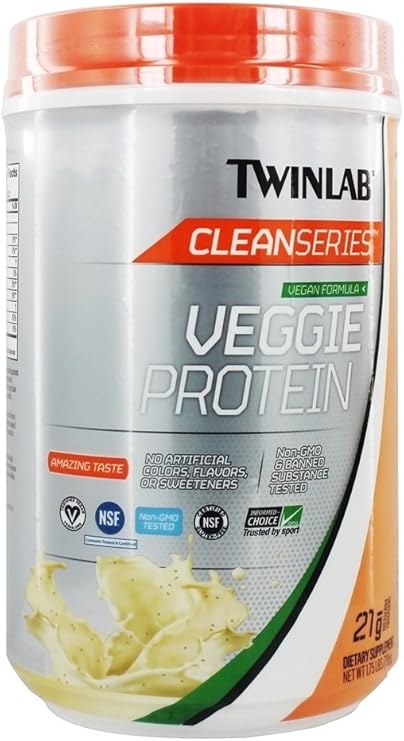 Amazon.com: Twinlab Veggie Protein Clean Series, Very Vanilla, 1.75 ...