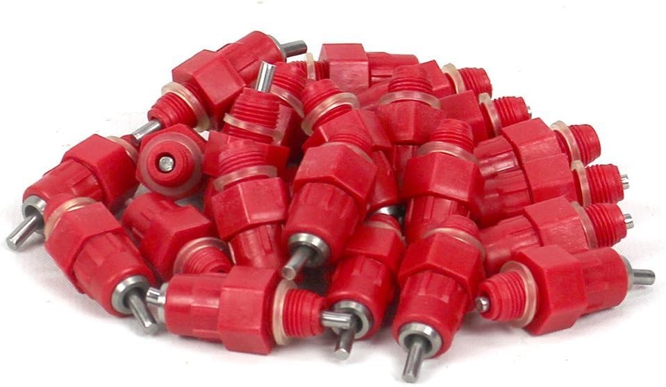 25 Automatic Chicken Water Nipple Drinker Feeders Poultry Hen Screw Style