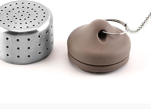 Miniatura 5 de Infusor de té Coladores de té Difusor de té de acero inoxidable Bolas de té Infusor con bandejas de goteo para té de hojas sueltas Coladores de té