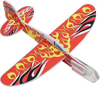 Foam Airplane Glider, Foam Plane for Kids, Set of 10 Glider Airplanes for Kids, Lightweight Throw Toy Flying for Easter Basket Park Beach School Award Carnival Games