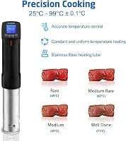Inkbird WiFi Sous Vide Készülék EVA Védőtokkal - 100W Vízálló Konyhai Hőmérséklet Szabályzó 25-99°C - Precíziós Időzítő Tökéletes Főzéshez 5