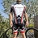 sponeed Men Bicycle Bibs Shorts Padded Outfits Cycling Kits Pro Clothing US XL Black-red