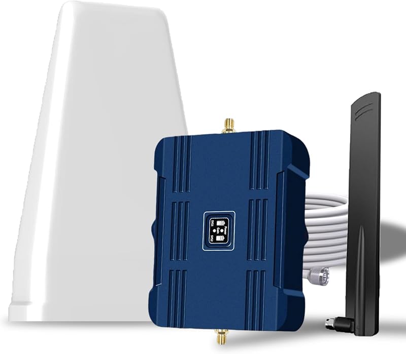 Amplificador de teléfono celular para el hogar y varias habitaciones, hasta 2500 pies cuadrados, amplificador de señal de teléfono celular para banda 5/12/13/17, aumento de datos 5G 4G para todos los operadores de EE. UU. Aprobado por la FCC
