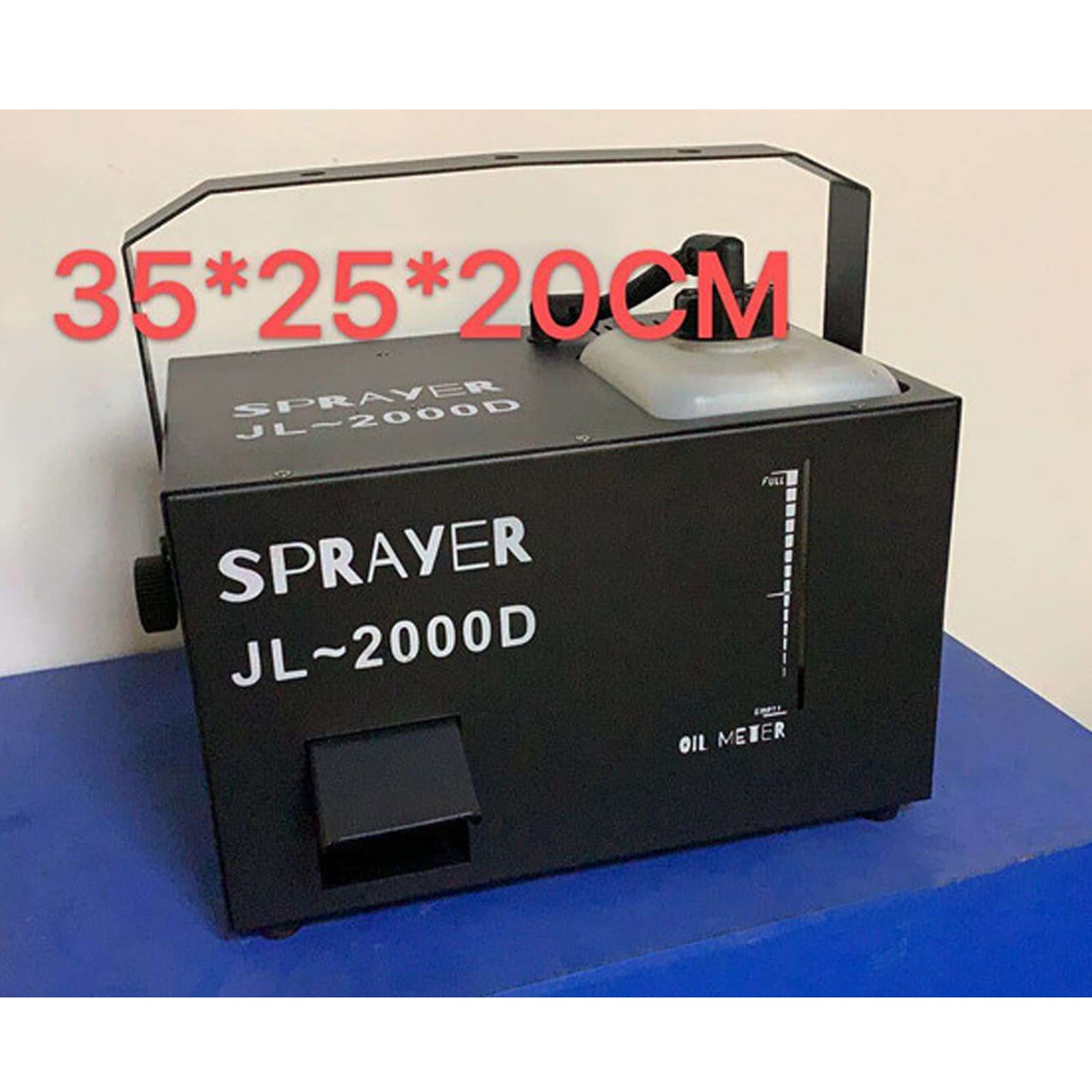 PRUJOY Máquina de Humo DMX de 2000W con Mango, máquina de Humo portátil para Halloween, Navidad, Bodas, actuaciones de DJ