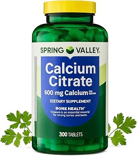 Calcium Citrate 600mg • Bone & Joint Health • Supports Strong Bones • Muscle Function Support • Dietary Supplement Tablets • 300 Count