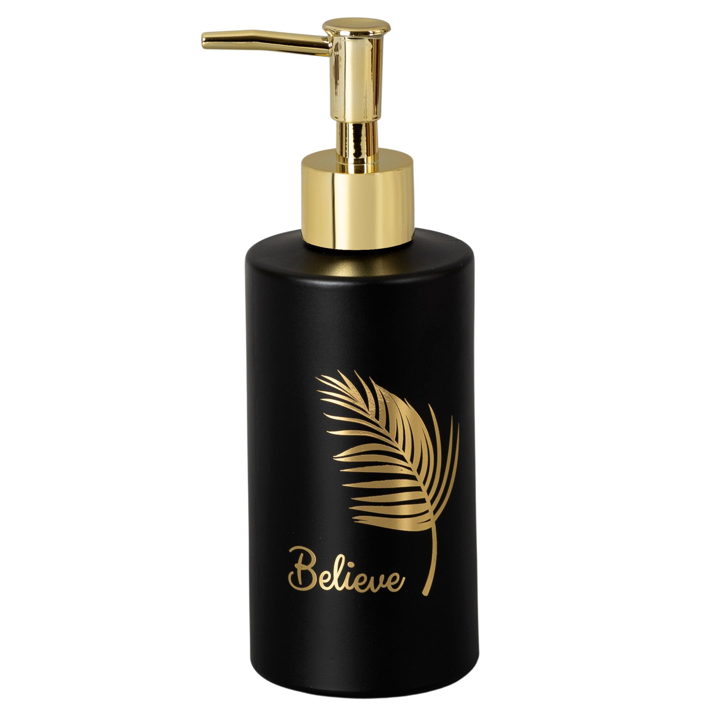 Voix Glass Liquid Soap Dispenser for Decorative Bathroom Kitchen & Wash Basin Tabletop Soap Shampoo Shower Gel Dispenser (350 ML,Mix) (Black 3) (B0D5LQ3RVH) Amazon Price History, Amazon Price Tracker