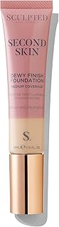 Second Skin Mineral Dewy Liquid Foundation from Sculpted by Aimee - Medium Coverage Foundation with SPF 50, 32ml Cruelty-Free, Vegan