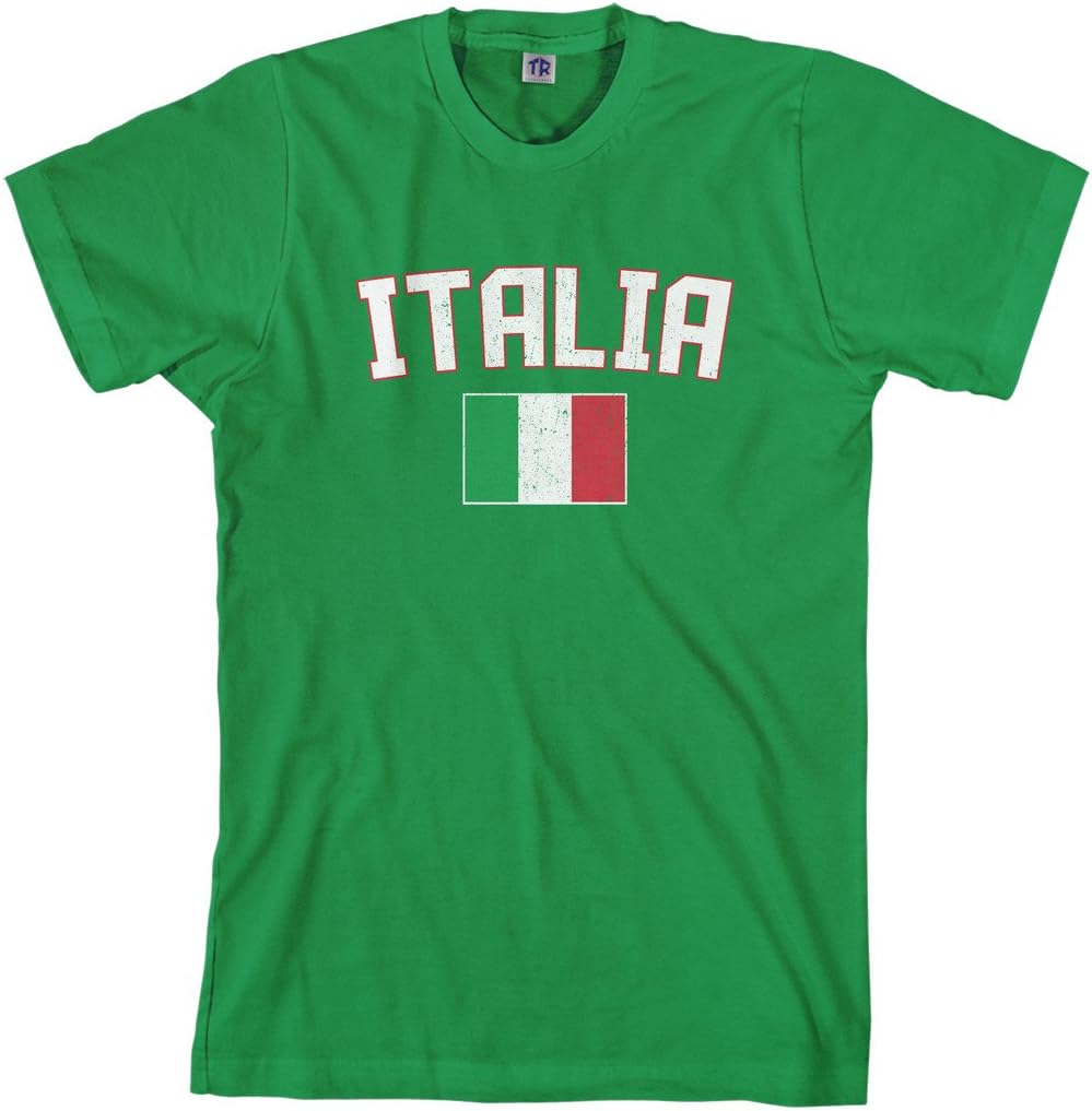 Threadrock Men's Italia Flag T-Shirt