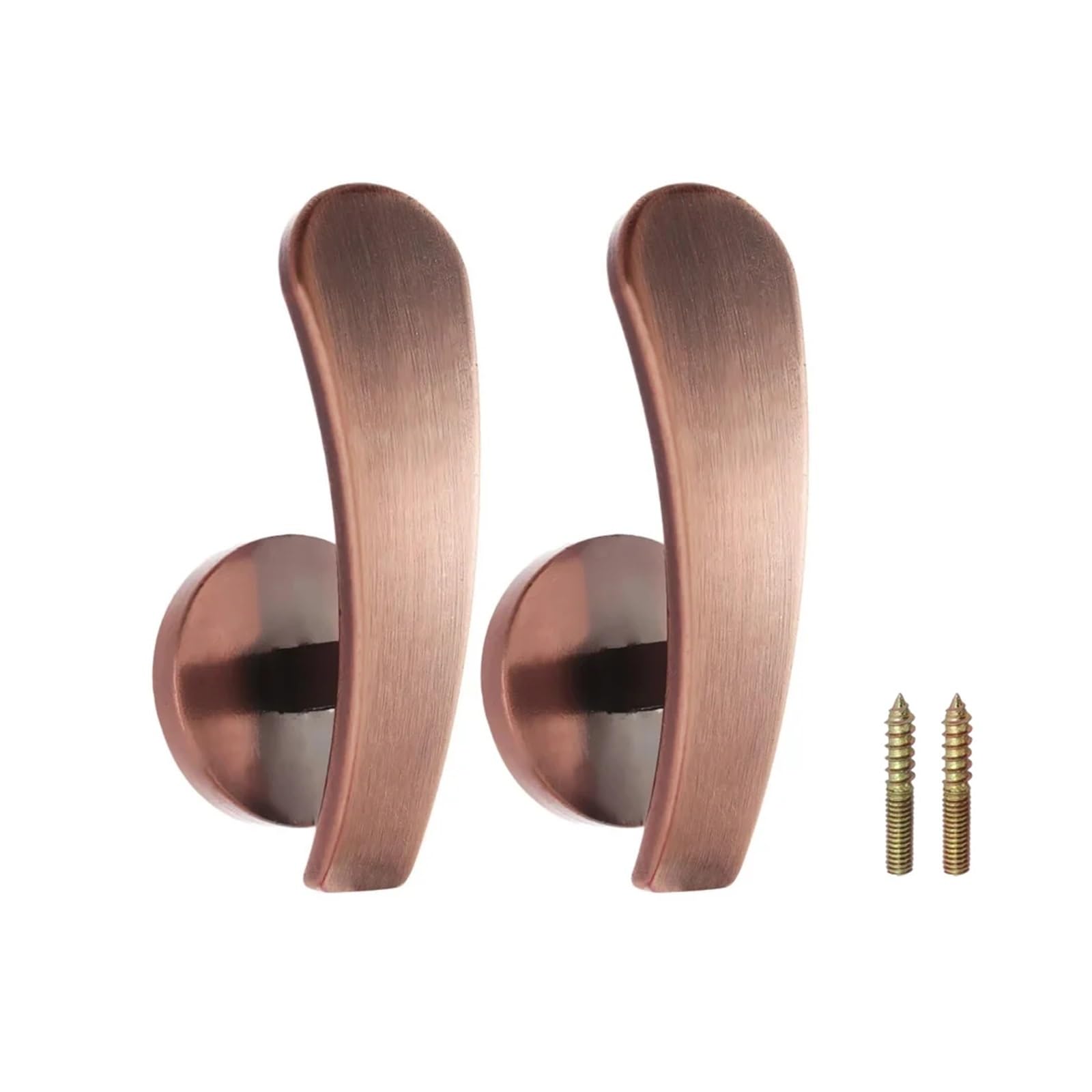 Curtain Holdbacks 4pcs Retro Hold Practical Durable Curtain Holder Wall Hanger Curtain Holdback Mounted Metal Hooks(Rose gold)