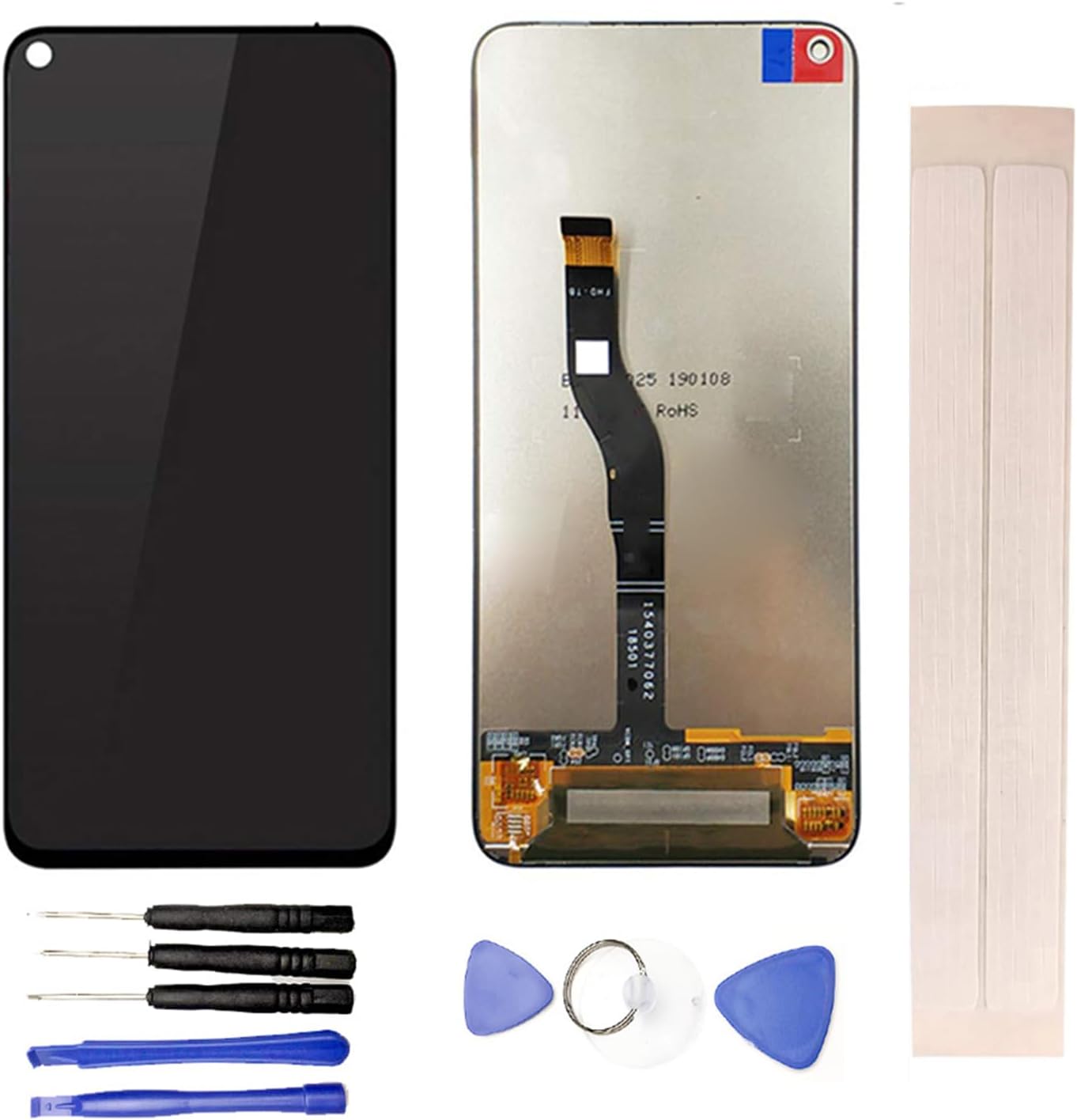 LCD Display & Replacement Touch Screen Digitizer Assembly with Free Tools for Hua-wei Nova 4 Nova4 VCE-AL00 VCE-TL00 Black