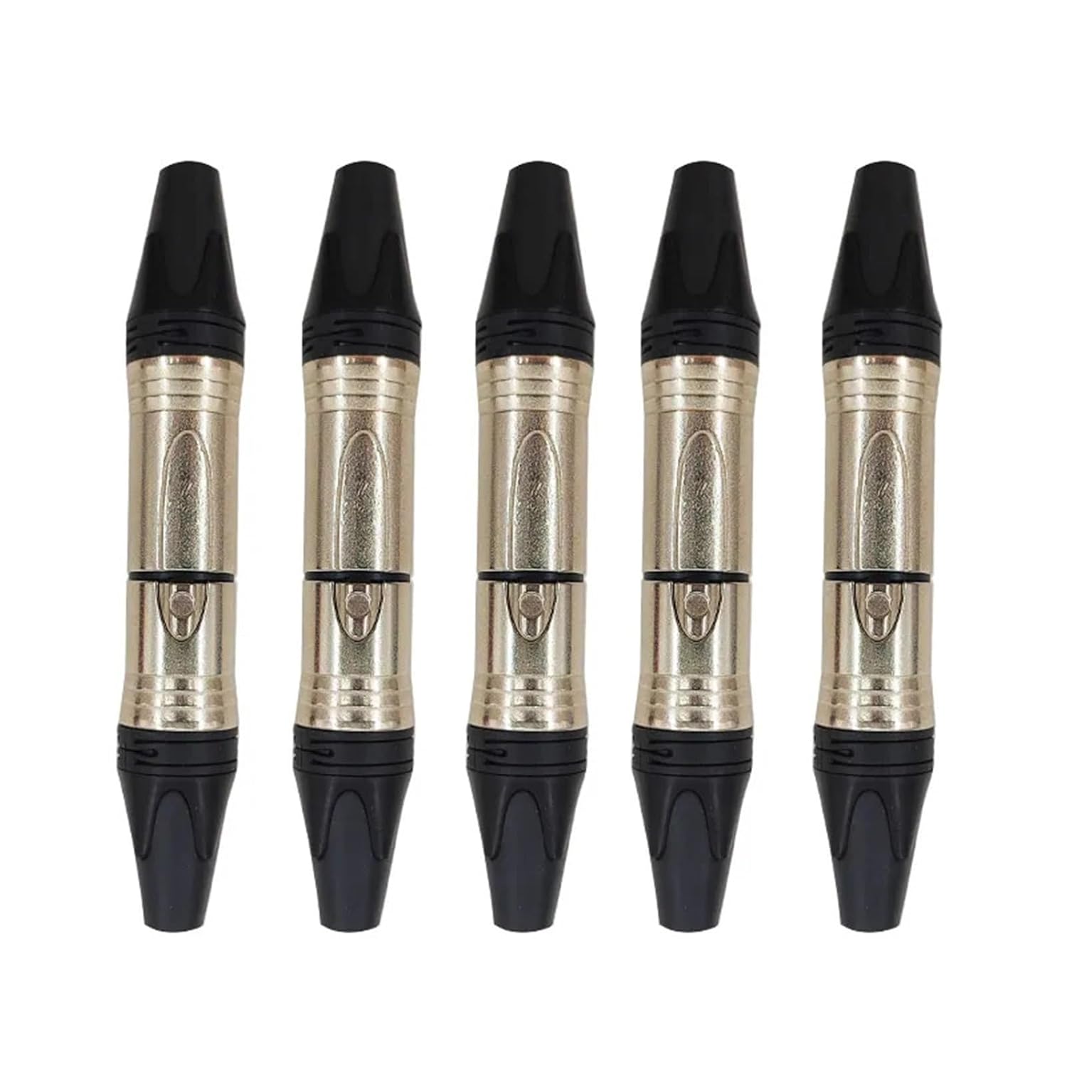 Metal XLR Audio Connector Microphone 3-pin Speaker Male and Female Color(Female 20pcs)