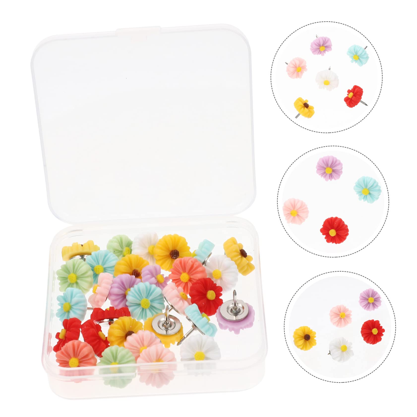 3 Set - Puntine Da Disegno A Forma Di Fiore Accessori Per La Casa Design Compatto E Sicuro 30 Pezzi * 3
