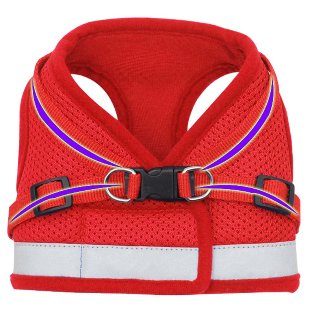 Kuber Industries Dog Chest Harness with Nylon Leash I No Pull, Soft Padded and Breathable Dog Vest I Adjustable, Reflective I Easy Control Dog Chest Belt I (Large, Red) (B0BLSW9HJV) Amazon Price History, Amazon Price Tracker