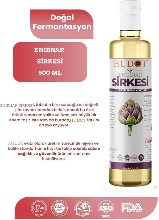 Doğal fermantasyon Enginar Sirke 500 ml