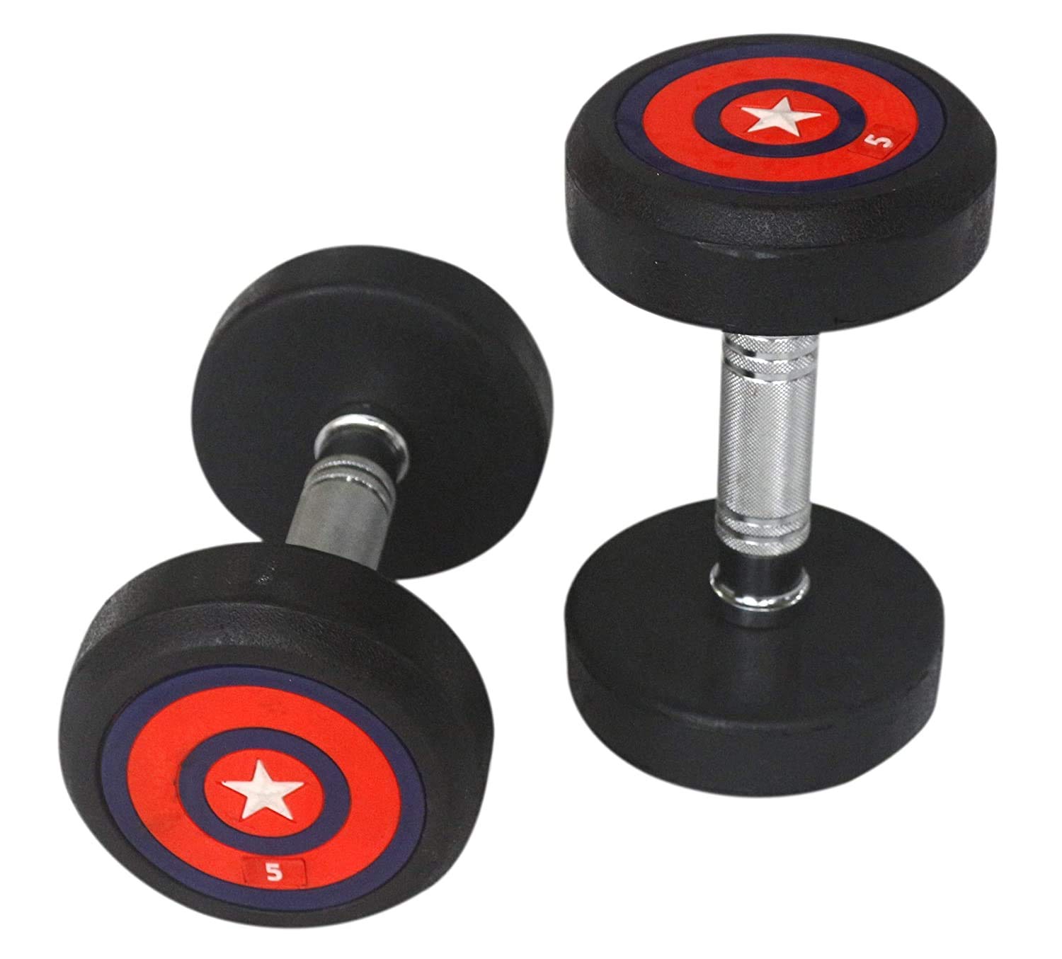 BK Sports Bouncer Rubber Coated Fixed Dumbbells 5 kg Set of 2 Black Urethane Coated Multi Weight Dumbbells Set for Core and Strength Training Workouts (B08Q7CRPD7) Amazon Price History, Amazon Price Tracker