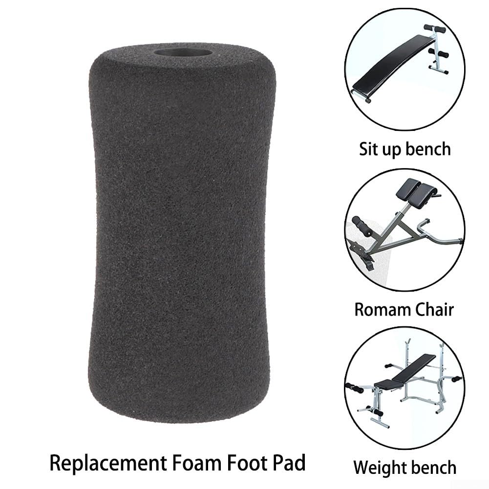 Imbottitura in schiuma di ricambio per estensione delle gambe e panca pesi, ideale per uso domestico e in palestra, confezione da 2 (2 pezzi da 135 mm)