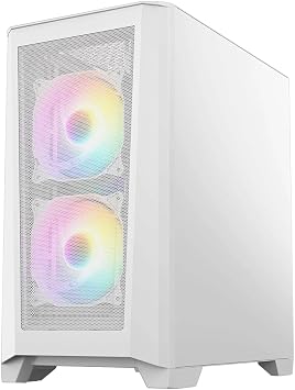 PALICOMP Gaming PC Desktop - AMD Ryzen 5 9600X Turbo 5.4Ghz 6 Core - 32GB DDR5 RAM - 500GB M.2 SSD - 1TB HDD - NO OS - RTX5050 8GB - WIFI6 - Bluetooth V5.3 - LEVEL WHITE RGB