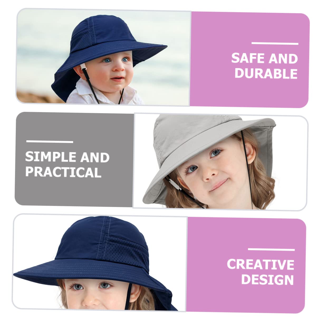 VALICLUD Sombrero De Playa Sombreros para El Sol En La Playa De Cubo para De Verano para Niñas De Cubo para s para Cubos para para