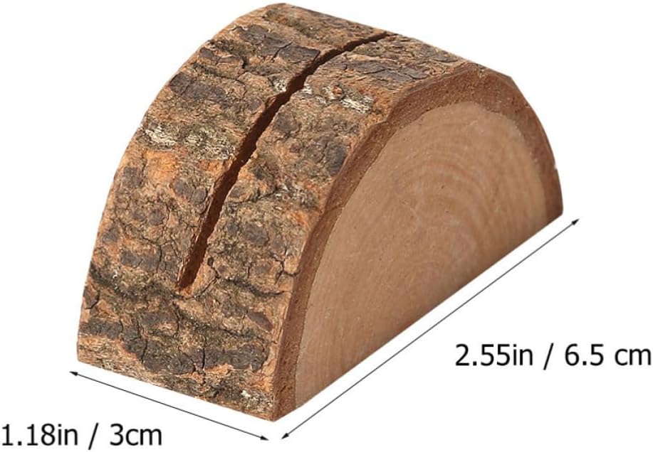 10pcs Wood Base Clip Photo Holder for Cards and Film Photos