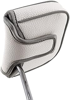 Big Teeth Heel Shaft Golf Square Mallet Putter Cover Headcover Center Shafted Putter Club Protector Compatible with High MOI Large Taylormade Scotty Cameron 6M DB