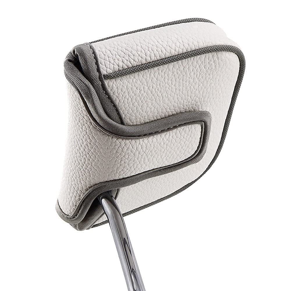 Big Teeth Heel Shaft Golf Square Mallet Putter Cover Headcover Center Shafted Putter Club Protector Compatible with High MOI Large Taylormade Scotty