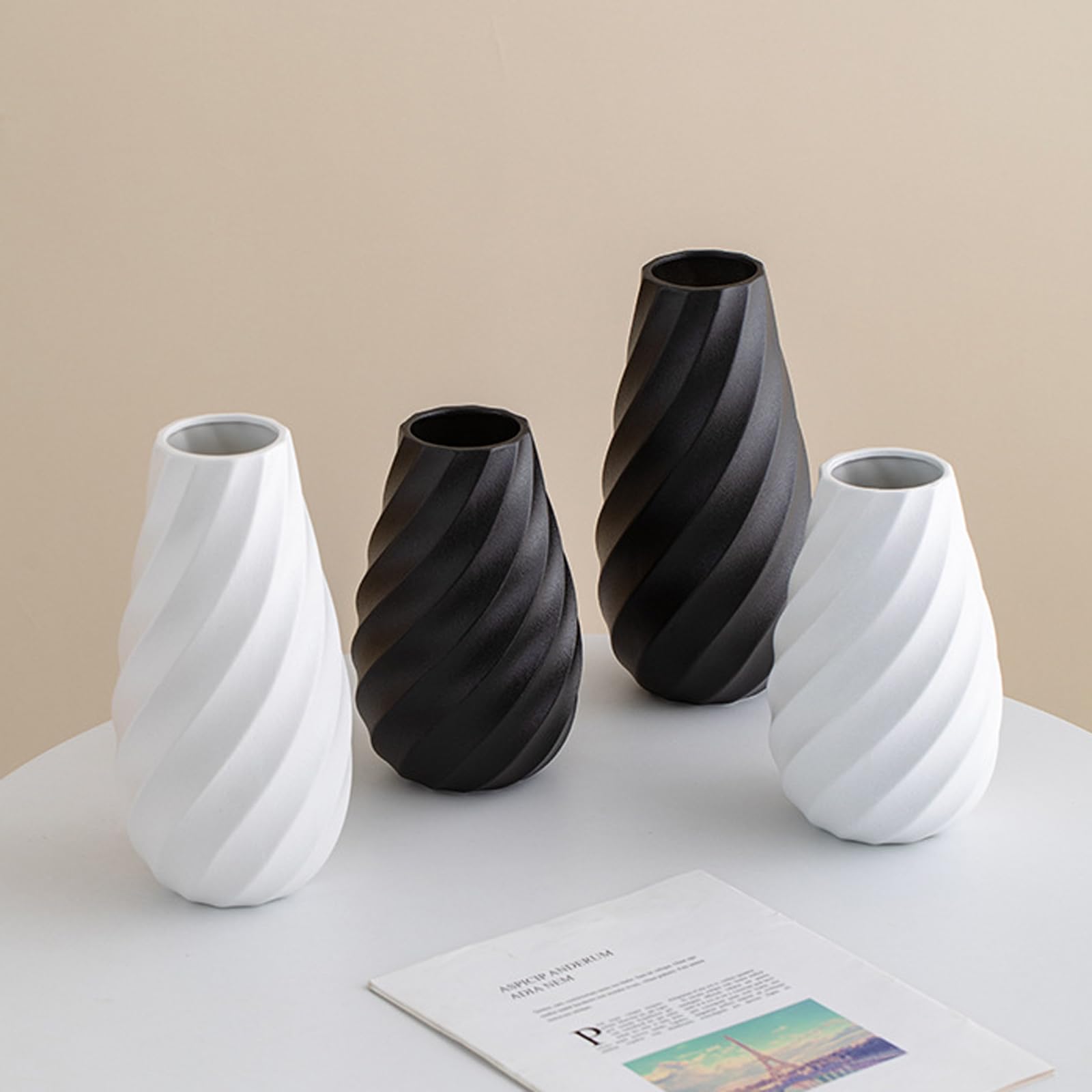 Ceramiczny wazon mały wazon do dekoracji wnętrz mały wazon do rustykalnej dekoracji bohema skandynawska dekoracja salonu stół salon salon dom wiejski,White
