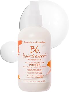 Bumble and bumble. Hairdresser’s Invisible Oil Heat/UV Protection Leave-In Conditioner Hair Primer | Idratante, anti-crespo, protezione del colore | Balsamo e primer per capelli con oli