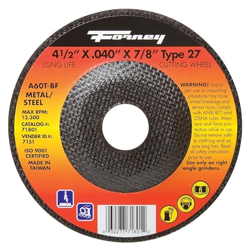Forney Cut-Off Wheel 4-1/2 "X0.040 "X7/8 "
