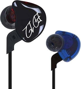 KZ ED12 in-Ear Headphones Earphones/Earbuds/Headset Compatible,Black Black Without Mic