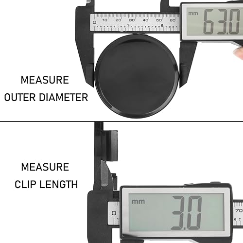 Miniatura 4 de Tapas cromadas para centro de neumático, 4 piezas de 2.5 pulgadas, Negro