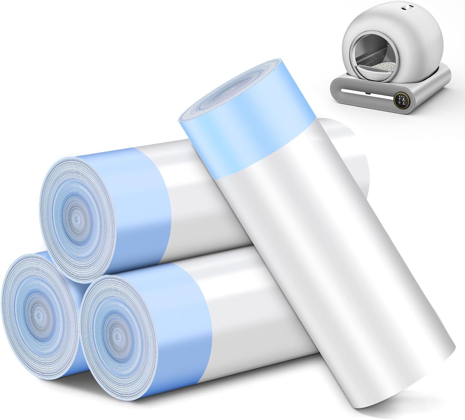 Cat Litter Box Drawstring Waste Bags 17.8x17.8 in 80-Count 4