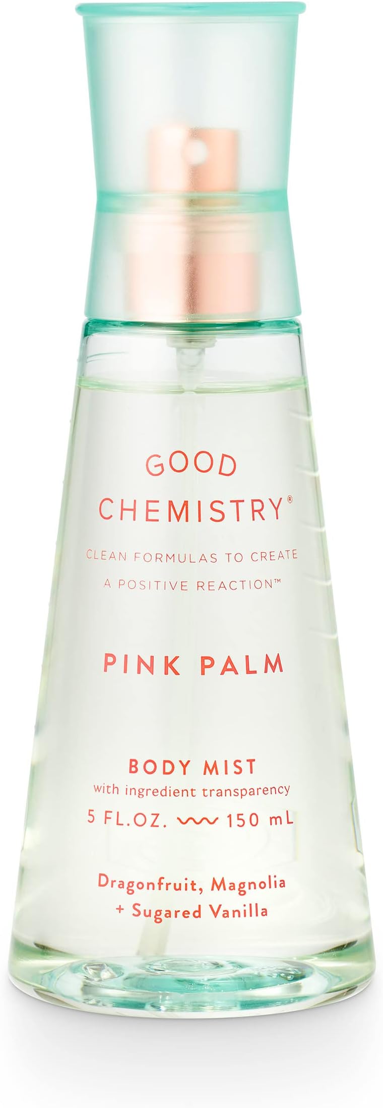 good chemistry Pink Palm Body Mist | Dragon Fruit, Magnolia & Sugared Vanilla notes, long lasting, clean & vegan fragrance, fresh scent for daily wear