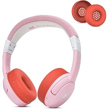 Earpads Sweat Cover for Tonies Toniebox 2, Washable Ear Pads Silicone Case Cover for Toniebox 2 Bluetooth Headphones Accessories Protective Pads Cover Red