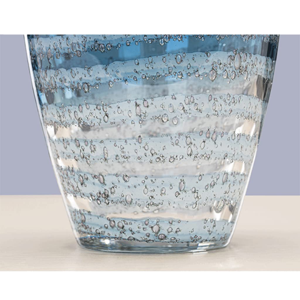 Amazon.co.jp: 絶妙ライトラグジュアリー花瓶、波型ガラス花瓶創造性